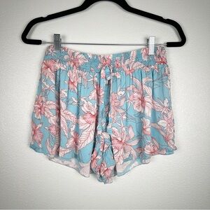 ASOS Floral Elastic Waist Shorts Sz 10